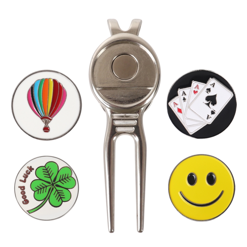 Retractable Divot Repair Tool With Ball Marker